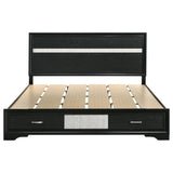 Miranda 51-inch Wood California King Storage Panel Bed Black | Black | 206361KW