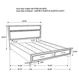 Miranda 51-inch Wood Queen Storage Panel Bed Black | Black | 206361Q