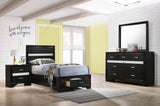 Miranda 4-piece Twin Bedroom Set Black | King / 4-piece / 206361T-S4 | 206361T-S4