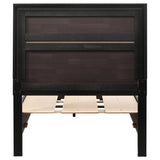 Miranda 51-inch Wood Twin Storage Panel Bed Black | Twin | Black | 206361T