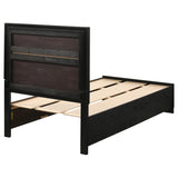 Miranda 51-inch Wood Twin Storage Panel Bed Black | Twin | Black | 206361T