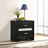 Miranda 3-drawer Nightstand Bedside Table Black | Black | 206362