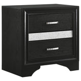 Miranda 3-drawer Nightstand Bedside Table Black | Black | 206362