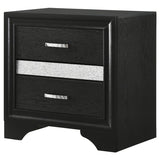 Miranda 3-drawer Nightstand Bedside Table Black | Black | 206362
