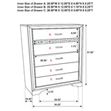 Miranda 6-drawer Bedroom Chest Black | Black | 206365