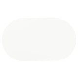 Retro Oval 60-inch Wood Top Dining Table White and Chrome | White | 2065