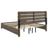 Brantford Wood Eastern King Storage Panel Bed Barrel Oak | Brown | Barrel Oak | 207040KE