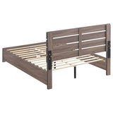 Brantford Wood Queen Storage Panel Bed Barrel Oak | Queen | Brown | Barrel Oak | 207040Q