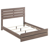 Brantford Wood Eastern King Panel Bed Barrel Oak | Brown | Barrel Oak | 207041KE