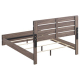 Brantford Wood Eastern King Panel Bed Barrel Oak | Brown | Barrel Oak | 207041KE