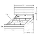 Brantford Wood Eastern King Panel Bed Barrel Oak | Brown | Barrel Oak | 207041KE