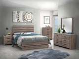 Brantford Wood Eastern King Panel Bed Barrel Oak | Brown | Barrel Oak | 207041KE