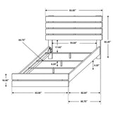 Brantford Wood Queen Panel Bed Barrel Oak | Queen | Brown | Barrel Oak | 207041Q