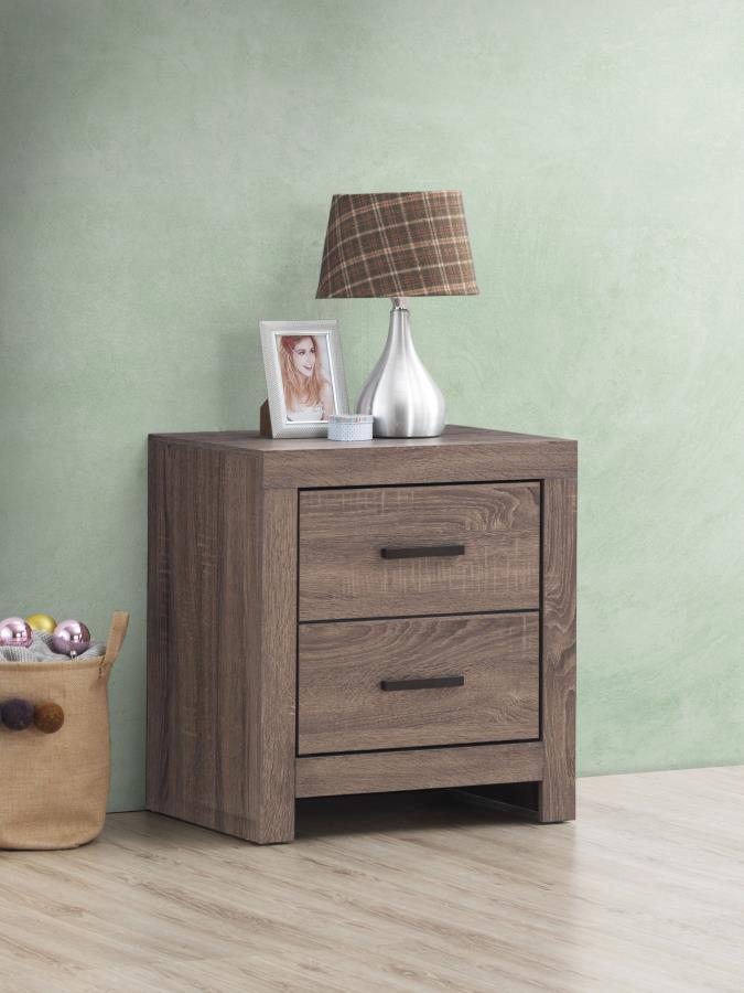 Brantford 2-drawer Nightstand Barrel Oak | Full | Brown | Barrel Oak | 207042