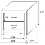 Brantford 2-drawer Nightstand Barrel Oak | Full | Brown | Barrel Oak | 207042