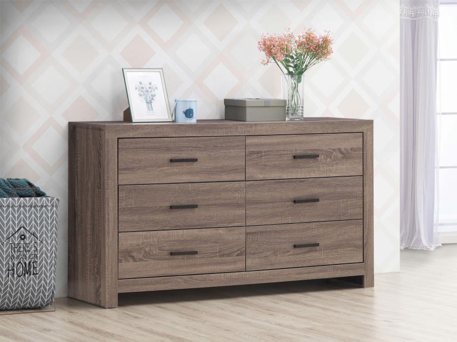 Brantford 6-drawer Dresser Barrel Oak | Brown | Barrel Oak | 207043