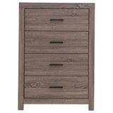 Brantford 4-drawer Bedroom Chest Barrel Oak | King | Brown | Barrel Oak | 207045