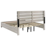Brantford Wood Eastern King Storage Panel Bed Coastal White | White | Coastal White | 207050KE