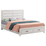 Brantford Wood Queen Storage Panel Bed Coastal White | Queen | White | Coastal White | 207050Q