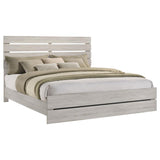 Brantford Wood Eastern King Panel Bed Coastal White | Ivory | Coastal White | 207051KE