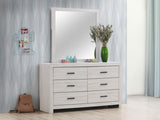 Brantford 6-drawer Dresser with Mirror Coastal White | White | Coastal White | 207053M