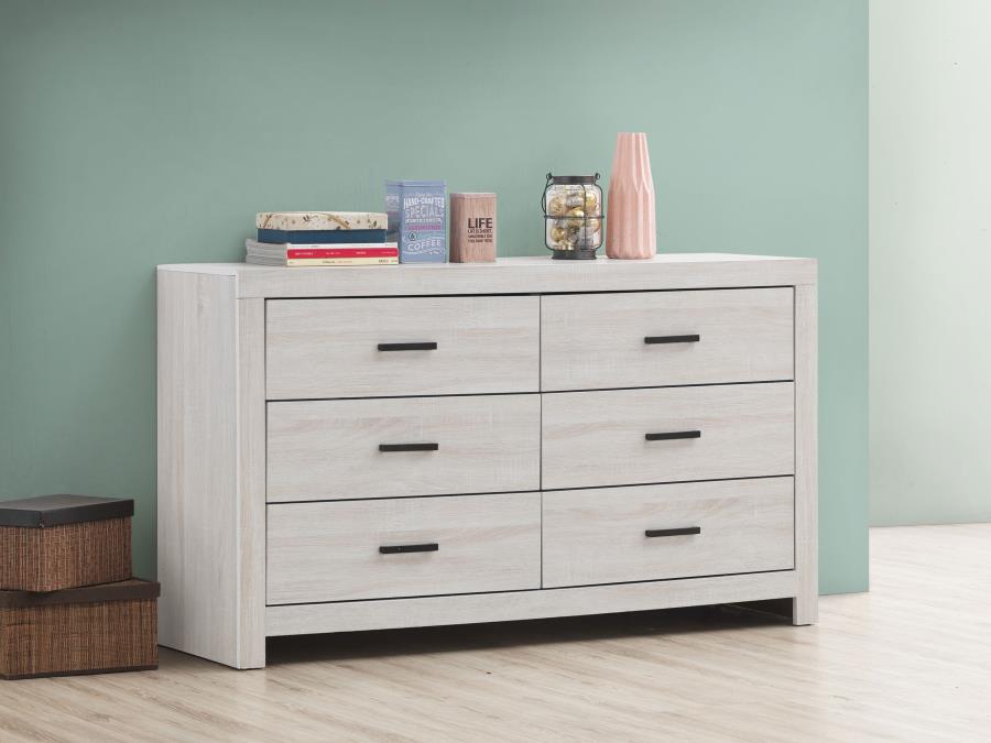 Brantford 6-drawer Dresser Coastal White | White | Coastal White | 207053