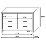 Brantford 6-drawer Dresser Coastal White | White | Coastal White | 207053