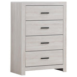 Brantford 4-drawer Bedroom Chest Coastal White | King | White | Coastal White | 207055