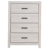 Brantford 4-drawer Bedroom Chest Coastal White | King | White | Coastal White | 207055