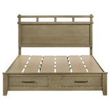 Hazlewood 59-inch Eastern King Storage Bed Vineyard Oak | Eastern King | Brown | Vineyard Oak | 207530KE