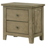 Hazlewood 2-drawer Nightstand Bedside Table Vineyard Oak | Brown | Vineyard Oak | 207532