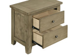 Hazlewood 2-drawer Nightstand Bedside Table Vineyard Oak | Brown | Vineyard Oak | 207532