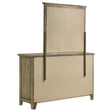 Hazlewood 6-drawer Bedroom Dresser with Mirror Vineyard Oak | Brown | Vineyard Oak | 207533M