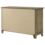Hazlewood 6-drawer Bedroom Dresser Cabinet Vineyard Oak | Brown | Vineyard Oak | 207533