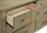 Hazlewood 6-drawer Bedroom Dresser Cabinet Vineyard Oak | Brown | Vineyard Oak | 207533
