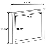 Hazlewood Dresser Mirror Vineyard Oak | Brown | Vineyard Oak | 207534