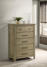 Hazlewood 5-drawer Bedroom Chest of Drawers Vineyard Oak | Brown | Vineyard Oak | 207535