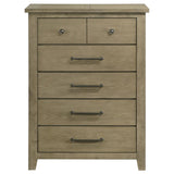 Hazlewood 5-drawer Bedroom Chest of Drawers Vineyard Oak | Brown | Vineyard Oak | 207535