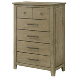 Hazlewood 5-drawer Bedroom Chest of Drawers Vineyard Oak | Brown | Vineyard Oak | 207535