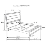 Watson Wood Full Panel Bed Grey Oak | Grey | Grey Oak | 212421F