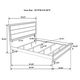 Watson Wood Eastern King Panel Bed Grey Oak | Grey | Grey Oak | 212421KE