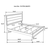 Watson Wood California King Panel Bed Grey Oak | Grey | Grey Oak | 212421KW