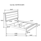 Watson Wood Queen Panel Bed Grey Oak | Grey | Grey Oak | 212421Q