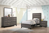 Watson Four-piece Twin Bedroom Set Grey Oak | Gallery | 212421T-S4 212421F-S4 212421Q-S4 212421KE-S4 212421KW-S4
