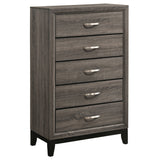 Watson Five-piece Twin Bedroom Set Grey Oak | Gallery | 212421T-S5 212421F-S5 212421Q-S5 212421KE-S5 212421KW-S5