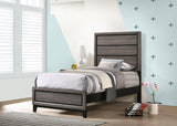 Watson Wood Twin Panel Bed Grey Oak | Twin | Grey | Grey Oak | 212421T