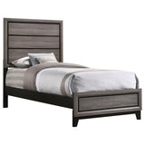 Watson Wood Twin Panel Bed Grey Oak | Twin | Grey | Grey Oak | 212421T