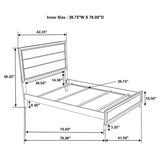 Watson Wood Twin Panel Bed Grey Oak | Twin | Grey | Grey Oak | 212421T
