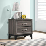 Watson 2-drawer Nightstand Grey Oak | Grey | Grey Oak | 212422