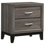 Watson 2-drawer Nightstand Grey Oak | Grey | Grey Oak | 212422